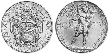 50 Centesimi 1929-1937