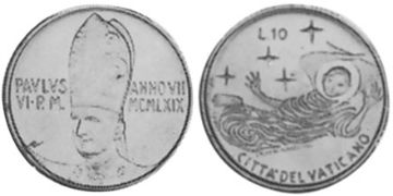 10 Lire 1969