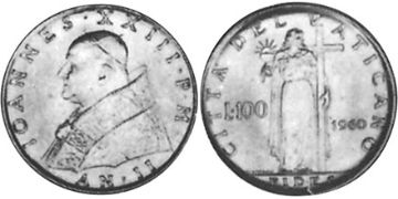 100 Lire 1960-1962