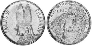 100 Lire 1966