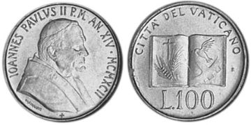 100 Lire 1992