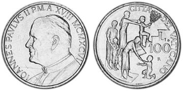 100 Lire 1996