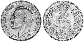 20 Dinara 1925