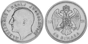 20 Dinara 1931