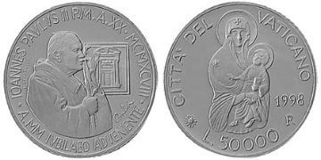 50000 Lire 1998