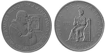 50000 Lire 1999