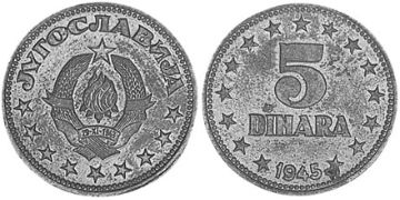 5 Dinara 1945