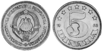 5 Dinara 1963