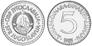 5 Dinara 1982-1986