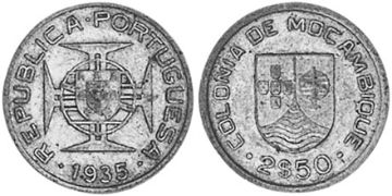 2-1/2 Escudos 1935