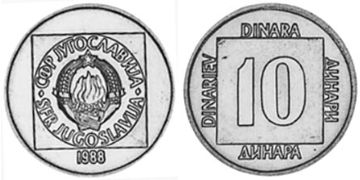 10 Dinara 1988-1989