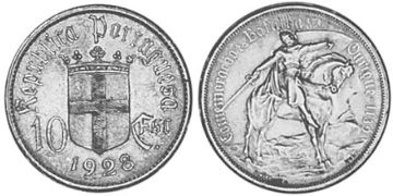 10 Escudos 1928