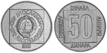 50 Dinara 1988-1989