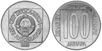 100 Dinara 1988-1989