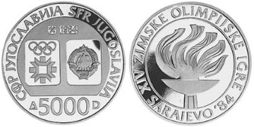 5000 Dinara 1984