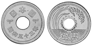 5 Yen 1959-1989