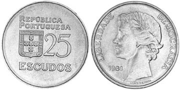 25 Escudos 1980-1986