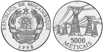 5000 Meticais 1998