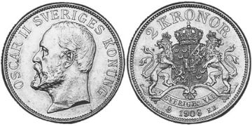 2 Kronor 1906-1907