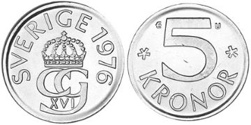 5 Kronor 1976-1992