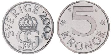 5 Kronor 1993-2009