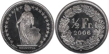 1/2 Franc 1983-2013