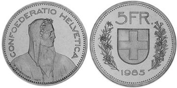 5 Francs 1985-1993