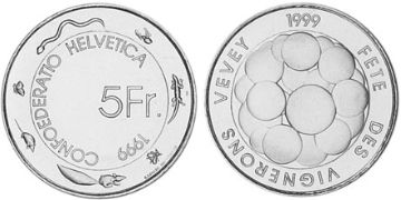 5 Francs 1999