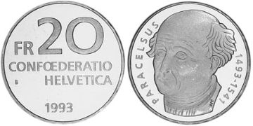 20 Francs 1993