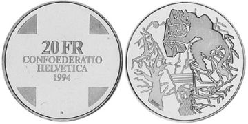 20 Francs 1994