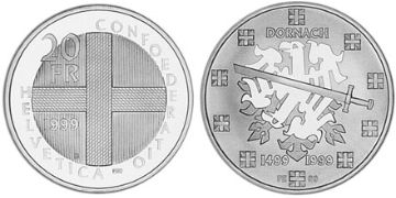 20 Francs 1999