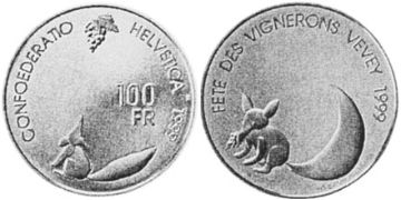 100 Francs 1999