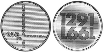 250 Francs 1991