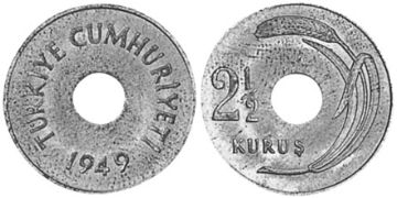 2-1/2 Kurus 1948-1951