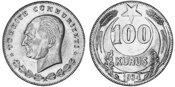100 Kurus 1934