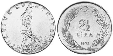 2-1/2 Lira 1969-1980