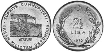 2-1/2 Lira 1970
