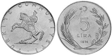 5 Lira 1974-1979