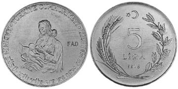 5 Lira 1976