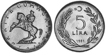 5 Lira 1981