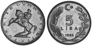5 Lira 1983