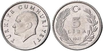 5 Lira 1984-1989