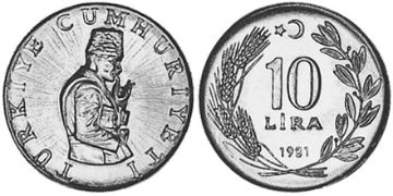 10 Lira 1981