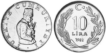 10 Lira 1982