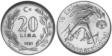 20 Lira 1981