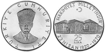 25 Lira 1970