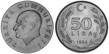 50 Lira 1984-1987