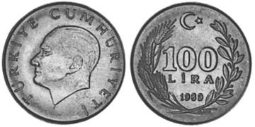 100 Lira 1988-1994