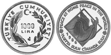 1000 Lira 1986