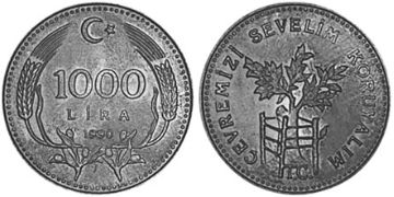1000 Lira 1990